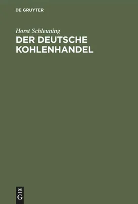 Produktbild von Der deutsche Kohlenhandel