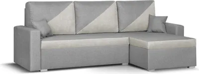 Produktbild von ASTO2 Ecksofa mit Schlaffunktion - Grau/Creme