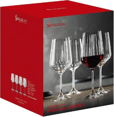 Produktbild von Spiegelau Vorteilsset 2 x  4 Glas/Stck Rotweinglas 445/01 LifeStyle  4450171 und Geschenk + Spende