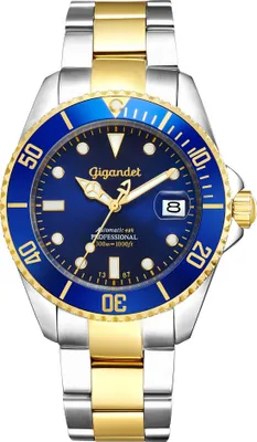Produktbild von Gigandet Automatikuhr Edelstahl Silber Blau Sea Ground - G2-001