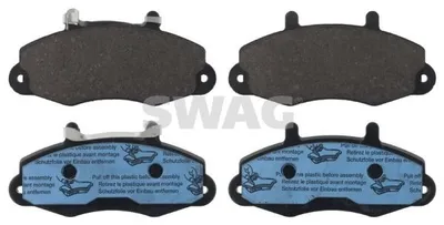 Produktbild von SWAG Bremsbeläge Satz Vorne Bremsklötze für FORD TRANSIT MK-5 Bus (E) 50 11 6069