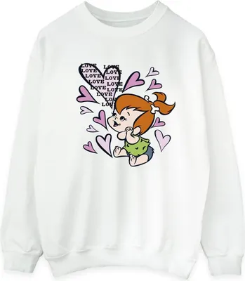 Produktbild von The Flintstones - "Love Love Love" Sweatshirt für Herren BI23648 (XXL) (Weiß)