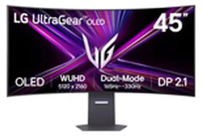Produktbild von LG 45GX950A-B, 114,3 cm (45"), 5120 x 2160 Pixel, WUHD, OLED, 0,03 ms, Schwarz