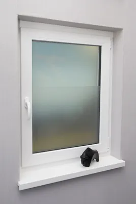 Matte Fensterfolie statisch, PVC, transparent, 45x200 cm