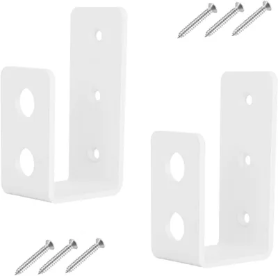 Image de 2 supports en acier pour système de barrière de sécurité de porte