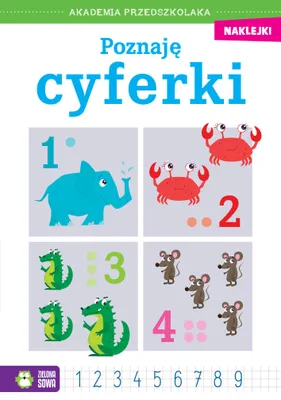 Zdjęcie produktu dla Poznaję cyferki - książka edukacyjna dla dzieci 24 strony