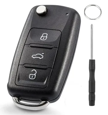 Produktbild von Autoschlüssel Gehäuse 3 Tasten für VW Jetta Golf Skoda Transporter Seat Octavia Polo Leon Touran Passat Beetle