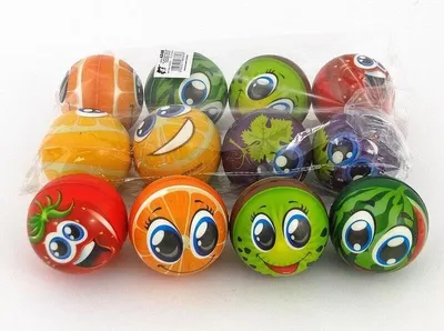 Obrázek produktu pro Ovocná pěnová koule 7,3 cm (12 ks)