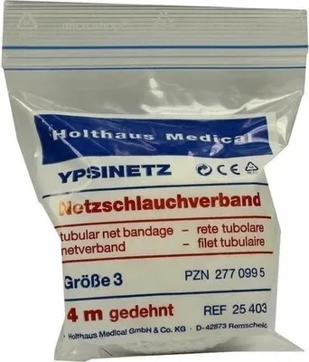 Zdjęcie produktu dla Siatkowy bandaż rurowy Ypsinet rozmiar 3 4 m biały 1 szt