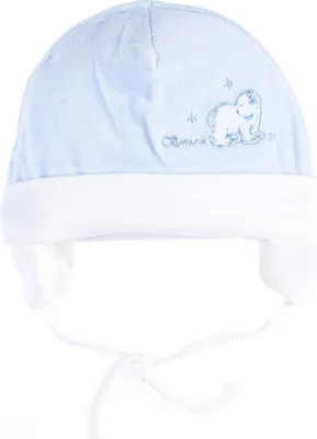 Produktbild von Blauer Kinderhut mit Bindeband