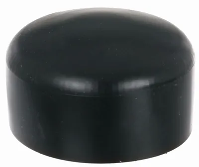Produktbild von Alberts Pfostenkappe für runde Metallpfosten | Kunststoff, schwarz | für Pfosten-Ø 60 mm | 10er Set