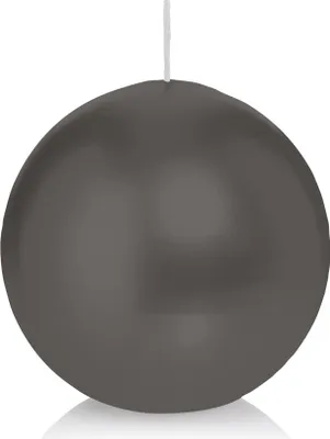 Produktbild von Wiedemann Kerzen Kugelkerzen Grau Ø 100 mm, 6 Stück, rußarm, tropffrei, hochwertiger Docht