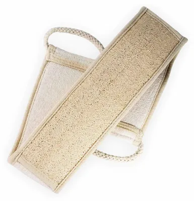 Produktbild von CINNEA® Luffa Massage-Rückengurt - Luffa Gürtel, natürliche Körperpflege für den Rücken, Rückenmassage, Hautpflege