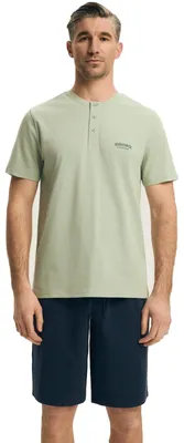 Imagen del producto de Pijama para hombre Henderson, diseño clásico, algodón, color verde marino, talla XL