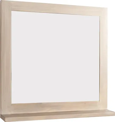 Produktbild von Badspiegel mit Ablage 70x70cm 'Kjoto' Akazie massiv