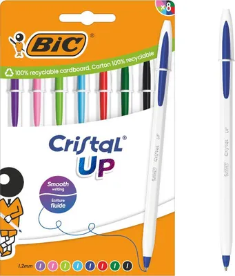 Image de BIC Cristal Up Mix AST+FUN Pot à crayons avec 8 pièces