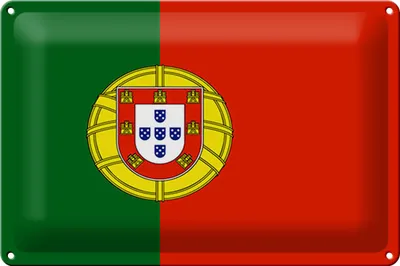 Produktbild von Blechschild Flagge Portugal 30x20cm Flag of Portugal