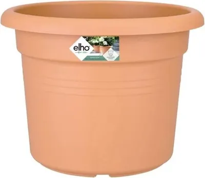 Image de ELHO Pot de fleurs Green Basics cilinder - Ø 43,8 x H 33,8cm - Terre cuite doux
