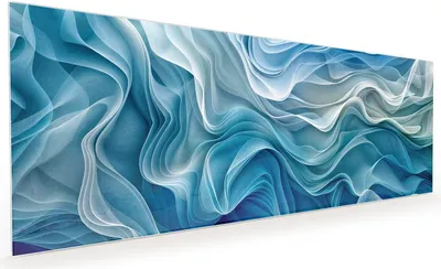Produktbild von Küchenrückwand Spritzschutz Glas mit Motiv Wellenfließend 40 x 40 cm