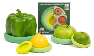 Productafbeelding van Food Huggers - Set van 5 herbruikbare siliconen schalen voor fruit en groenten