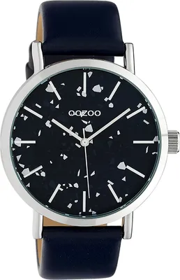 Obrázek produktu pro Oozoo náramkové hodinky z černé kůže Hodinky dámské analogové quartzové hodinky UOC10414