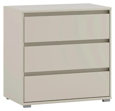 Produktbild von Kommode - 80 x 79 cm - 3 Schubladen - Cashmerebraun matt
