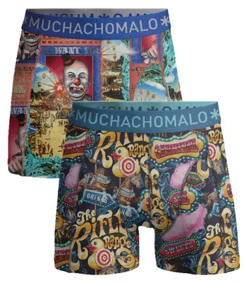 Produktbild von Muchachomalo Jungen Boxershorts – 2er Pack – Baumwolle Stretch – Bequeme Unterwäsche – Größe 146/152 - FUNFAIR1010-04J