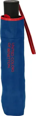 Imagen del producto de Paraguas plegable "Mini AC" de United Colors of Benetton, color azul, diámetro de 95 cm