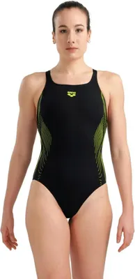 Produktbild von Arena SWIMSUIT SWIM PRO BACK Damen BLACK-SOFT GREEN 44