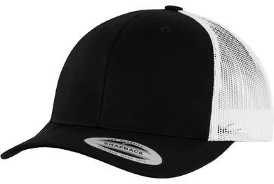 Produktbild von FLEXFIT 6606T | Retro Trucker 2-Tone Cap / Kappe / Mütze / Hut - Farbe: Black/White - Größe: One Size