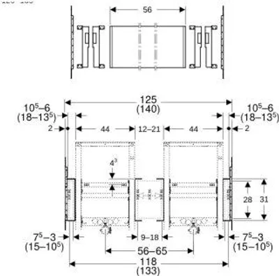Produktbild von Geberit 111056001 Duofix Montageplatte für WT mit US