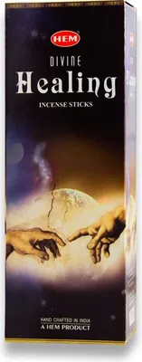 Produktbild von HEM 120 Räucherstäbchen [ DIVINE HEALING ] handgerollte Räucherstäbchen aus Indien