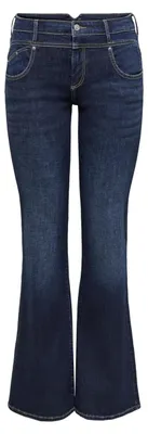 Productafbeelding van ONLY Onlblush, mid-waist, wijde pijpen, denim
