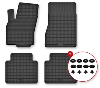 Zdjęcie produktu dla Dywaniki gumowe do Renault Scenic III 2009-2016 (minivan) – 4 szt., czarne, dobierane – Wielganizator Semi-Universal
