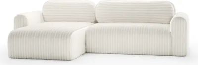 Produktbild von FEDVE Ecksofa Eckcouch Emmen L Form Universell Sofa mit Schlaffunktion Bettkästen Couch Sofagarnitur Hellbeige (Ambience 1)