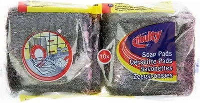 Produktbild von Multy Pfannenschwamm Stahlwolle 10 Stück | 4 Stück