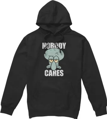 Obrázek produktu pro SpongeBob SquarePants - Pánská mikina s kapucí "Nobody Cares Meme" TV8852 (XXL) (černá)