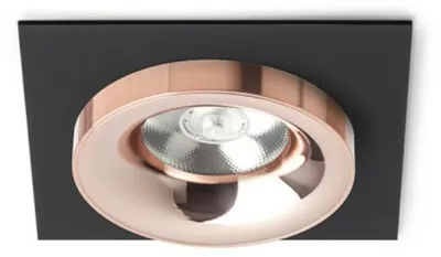 Image de SHARM SQ I encastré noir cuivre/cuivre 230V LED 10W 24° 3000K