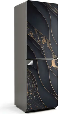 Obrázek produktu pro Abstraktní 3D vzor - Samolepka na lednici - Samolepka na lednici - Samolepicí fólie na lednici - Kuchyňské dekorace - 60x190 cm