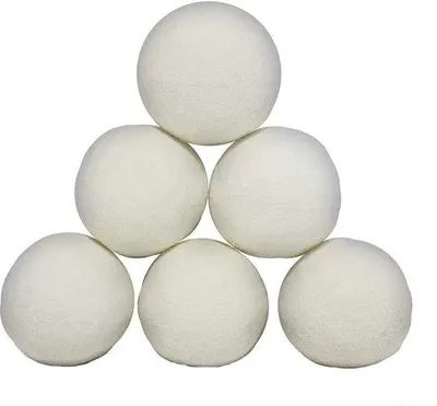 Produktbild von Famanu Trocknerbälle 100% biologische Schafwolle - Set von 6 Stück