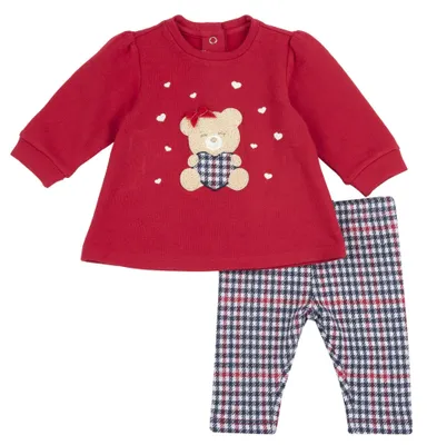 Produktbild von chico Baby - Mädchen Zweiteiliges Outfit: Leggings und Sweatshirt Jogginganzug,