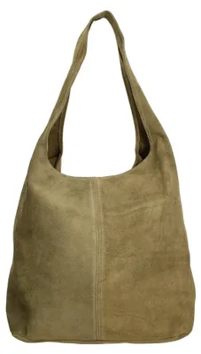 Immagine prodotto di Borsa a tracolla da donna, in ecopelle scamosciata, modello Valeria, design elegante e versatile, prodotta in Italia