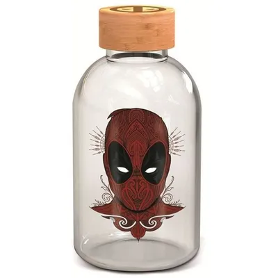 Produktbild von Marvel Deadpool Glasflasche 620ml