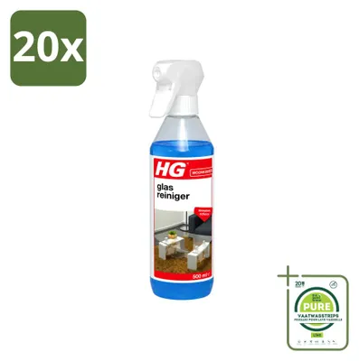 Produktbild von 20 x HG Glasreiniger - Streeploos schoon - 500 ml - Großpackung - 20 Stücke