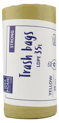 Zdjęcie produktu dla Worki Ih Ldpe Mocny 35L Żółty 20Szt