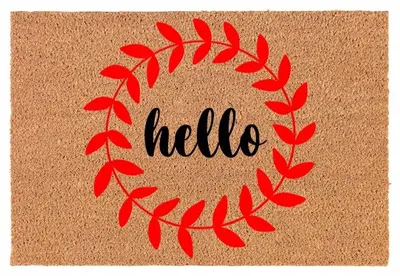 Produktbild von TabPrint Kokosmatte Fußmatte "Hello" 40x60 cm