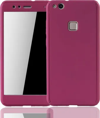 Produktbild von Handyhülle Schutzhülle für Huawei P10 Lite Full Case Cover Displayschutz 360 Pink