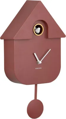 Produktbild von Karlsson - Kuckucksuhr Modern Cuckoo - Rot - 8.5x21.5x41cm