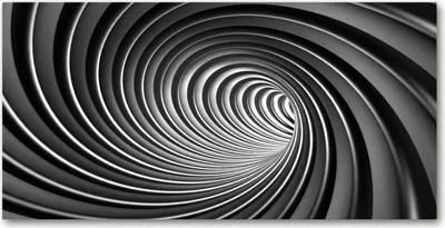 Produktbild von Tulup® Glas-Bild - 100x50 -Wandkunst - Wandbild hinter gehärtetem Sicherheitsglas  - Kunst: modern & klassisch - Wirbel - Grau