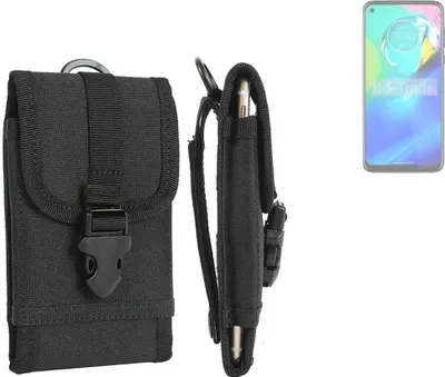Produktbild von K-S-Trade Holster Handy Hülle kompatibel mit Motorola Moto G Power 5G Holster Handytasche Gürtel Tasche Schutz Hülle Robust Outdoor schwarz